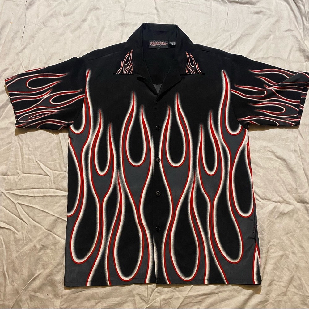 Sapphire Lounge Oversized Bowling Shirt